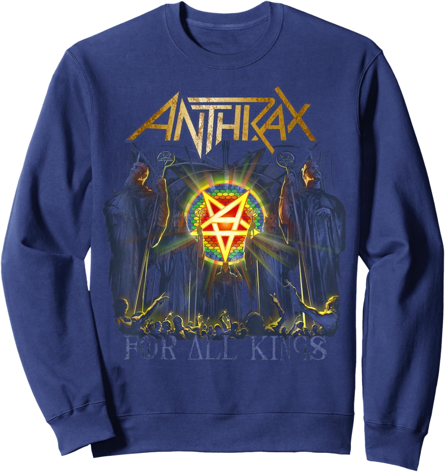 Anthrax - For All Kings Sweatshirt - Sweatshirt | Navy