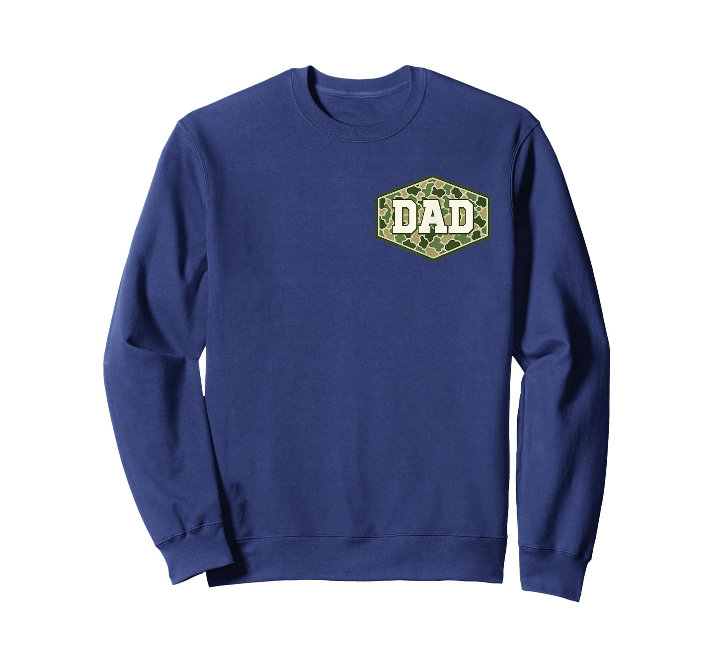 Old School Camo Dad Pocket Camouflage Dad Fathers 2 Sided T-Shirt