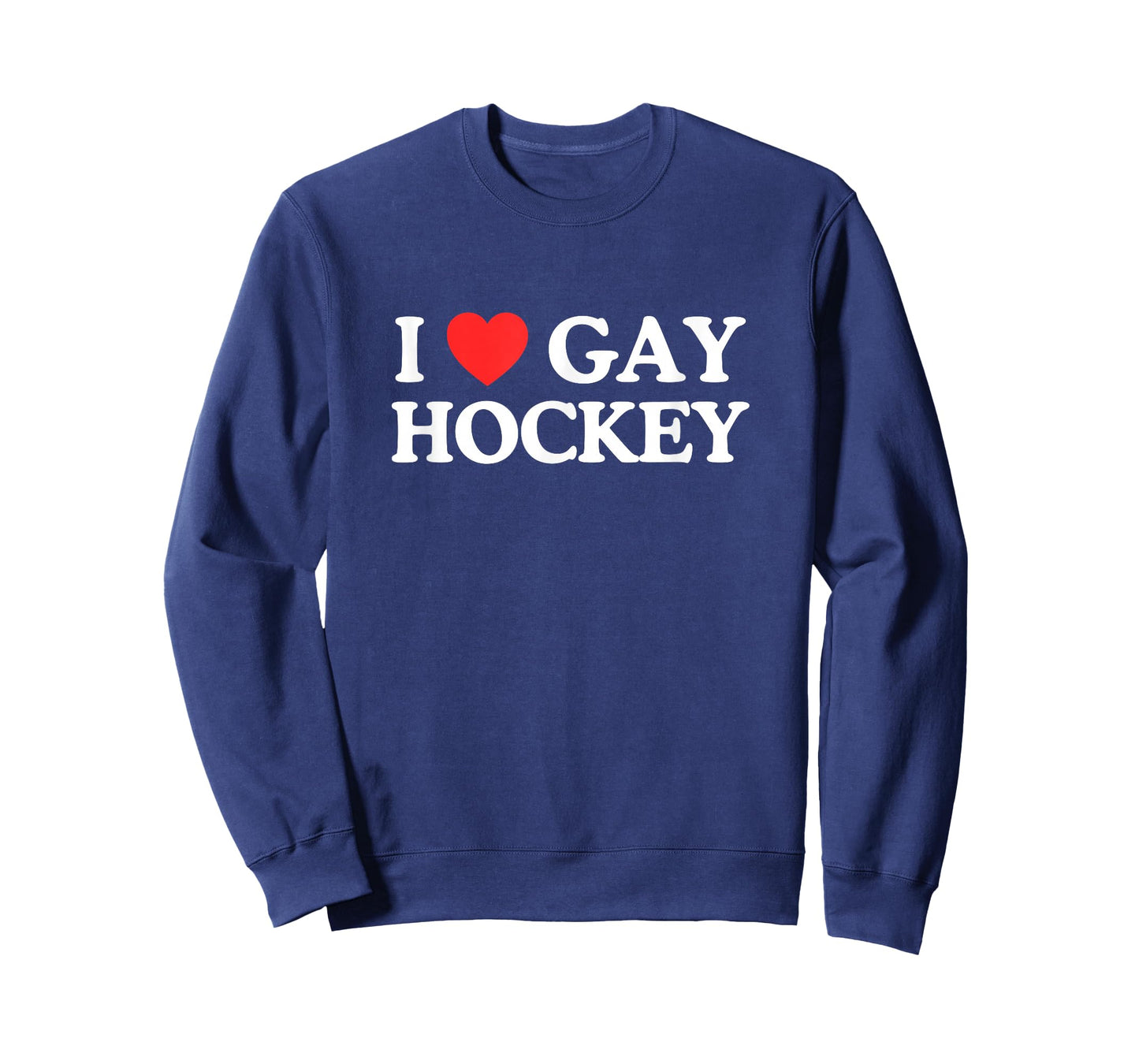 I Love Heart Gay Hockey Unhinged Gay Pride Parade Gen Z Meme T-Shirt