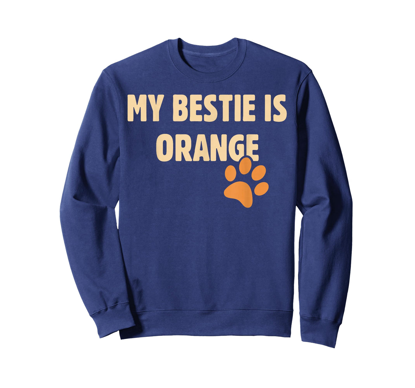 Orange cat Funny Best Buddy Ginger Tom My Bestie paw Graphic T-Shirt