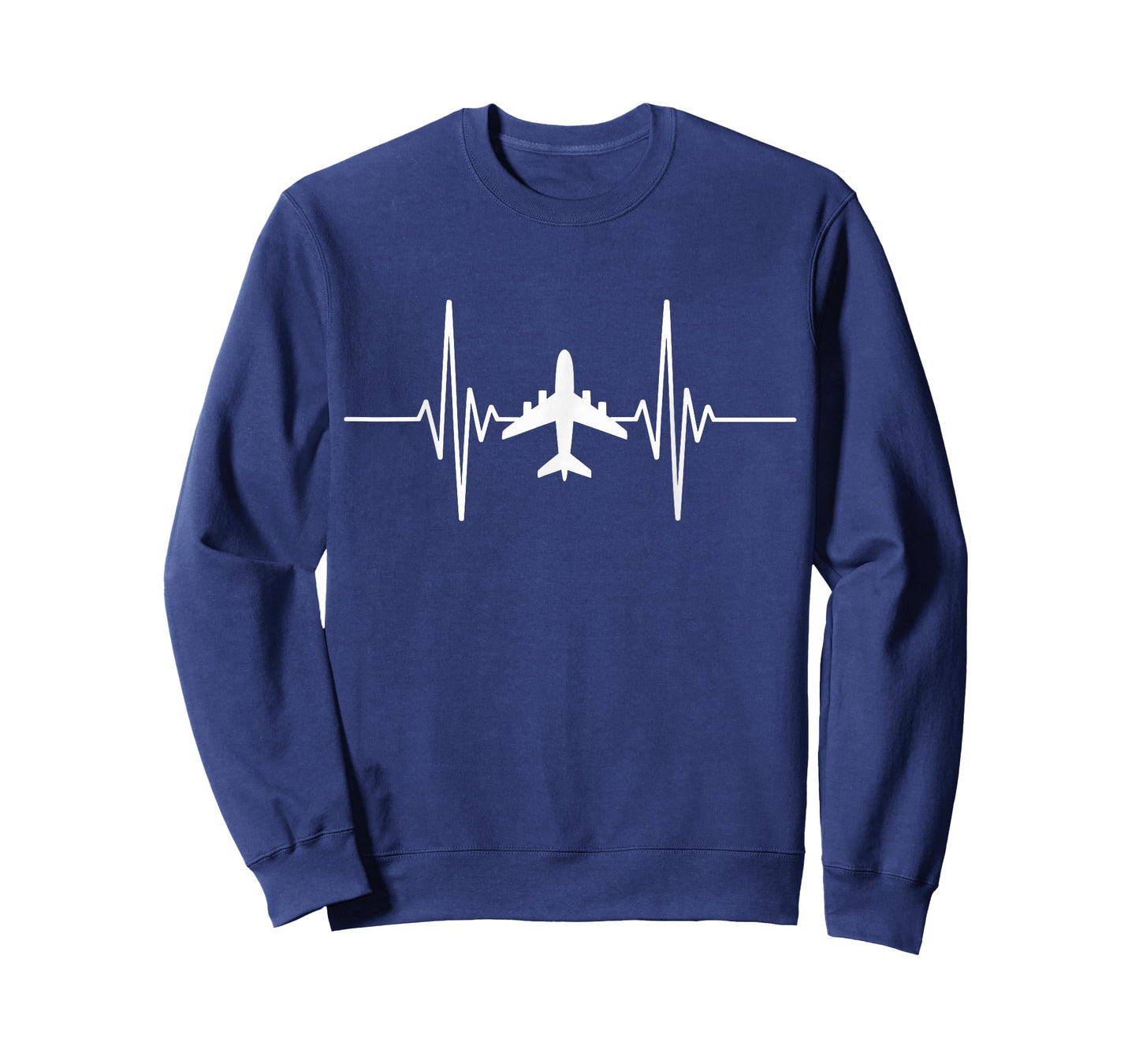 Airplane Heartbeat Pilot Flying Funny Aviator T-Shirt