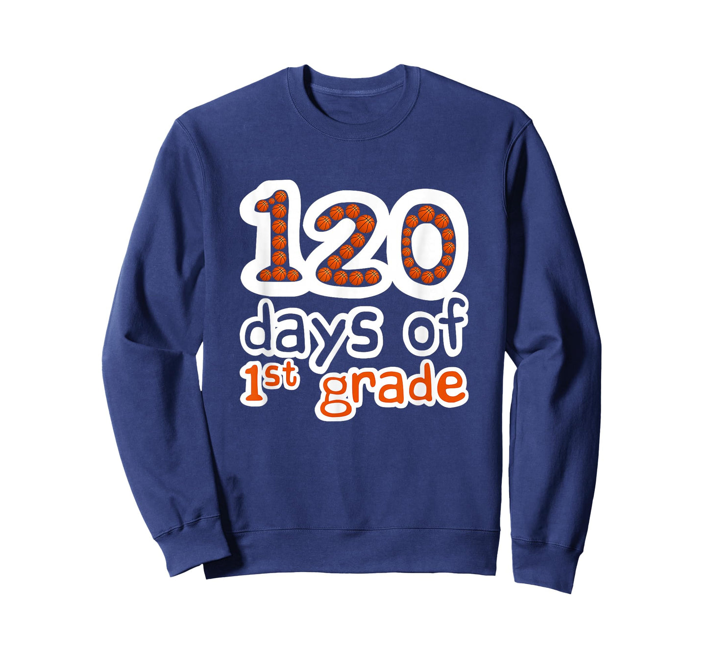 120 Days of 1st Grade Basketball Sport 120th Day of School T-Shirt