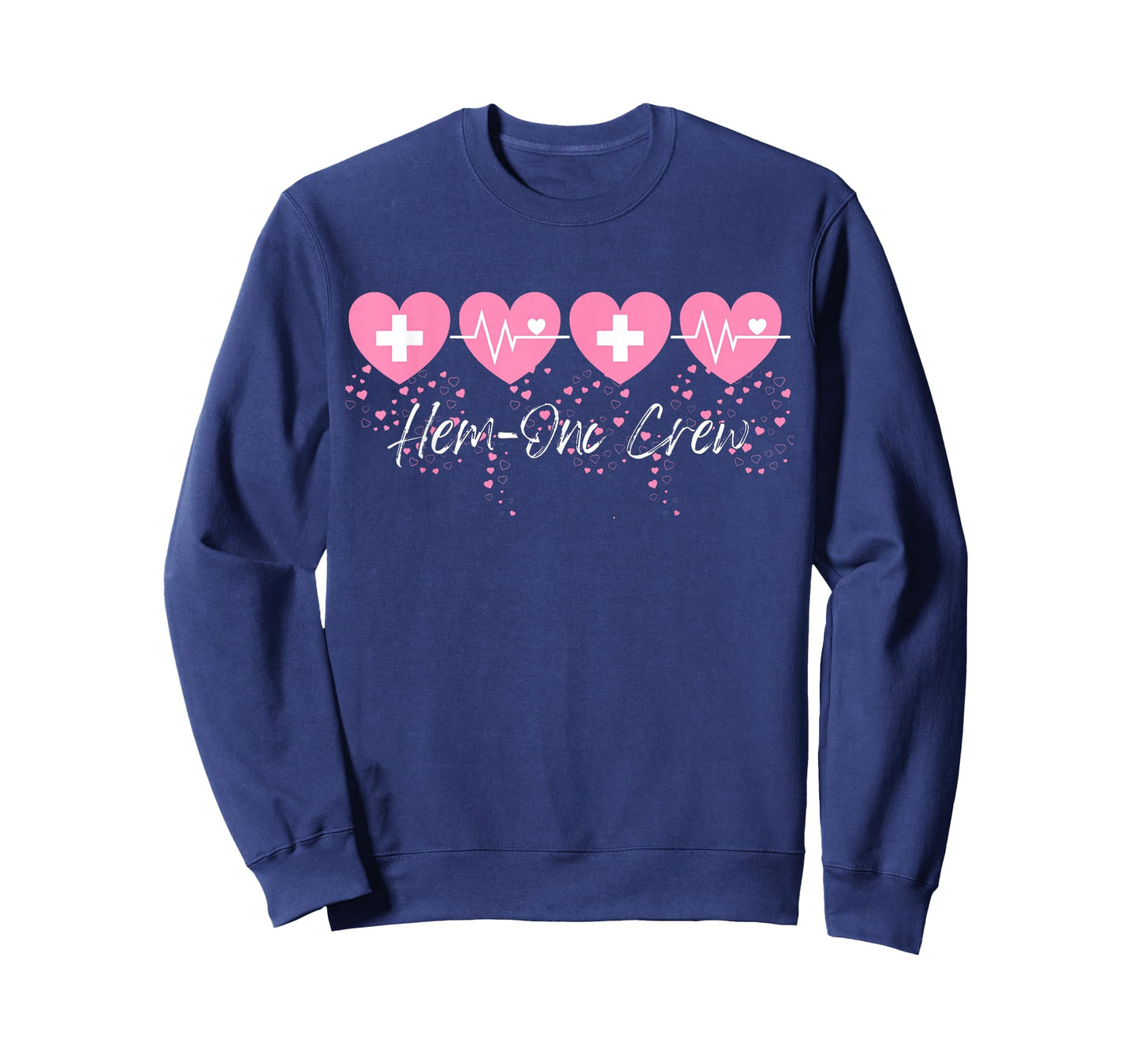 Valentines Hem ONC Crew Nurse Hematology Oncology Heartbeat T-Shirt