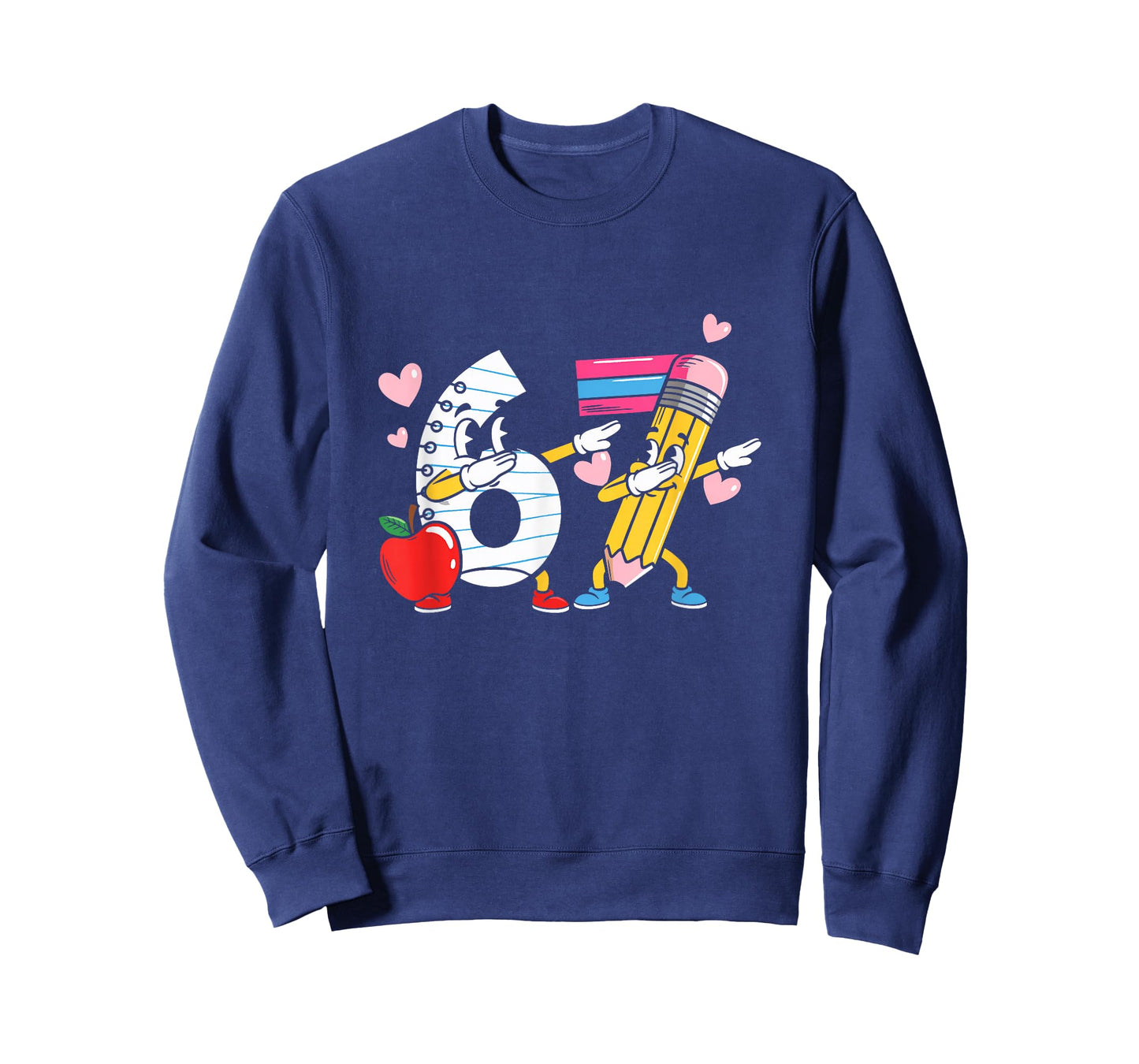 67 Days of School Dab Teacher 6-7 Six Seven Student Dabbing T-Shirt