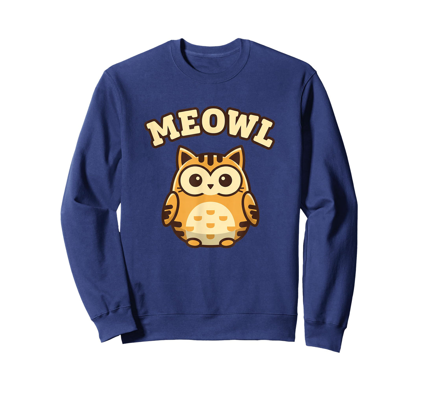 Bird Meowl Cat-Owl Meme Funny Cursed Brainrot Design T-Shirt