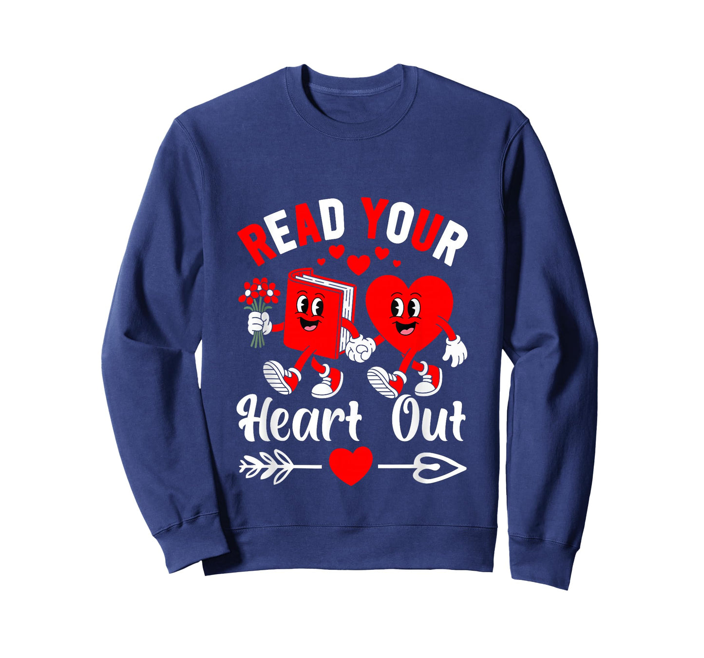 Read Your Heart Out Valentine Reading Book Girl Kid Teacher T-Shirt