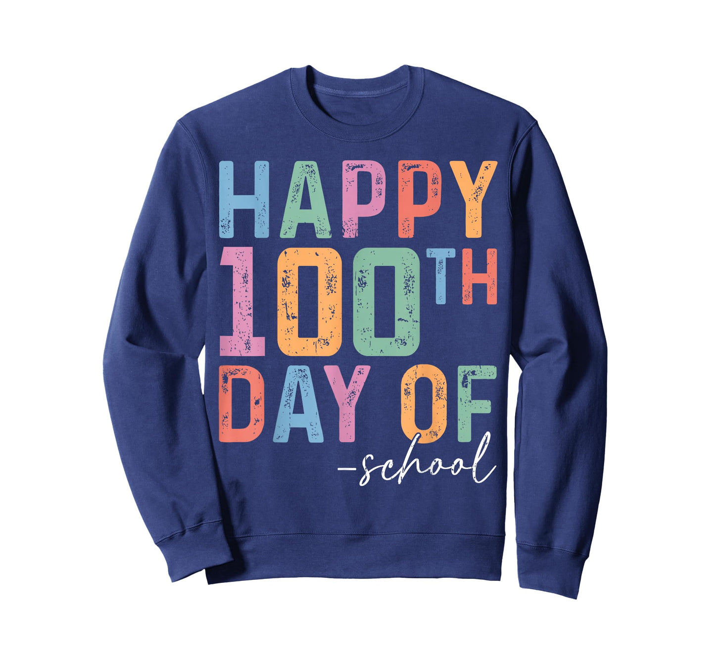 Retro Happy 100th Day of School Shirts Teacher Kids Student T-Shirt