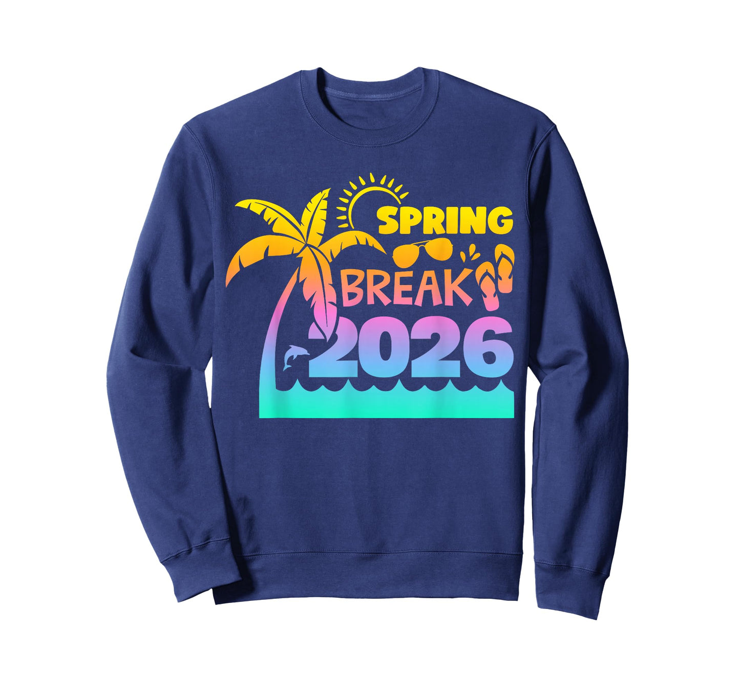 Retro Spring Break 2026 Matching Family Group Vacation Trip T-Shirt