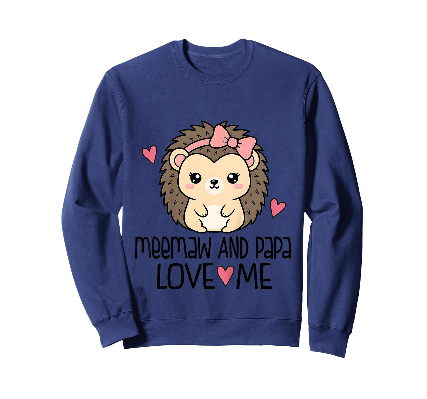 Meemaw and Papa Love Me Grandchild Hedgehog T-Shirt