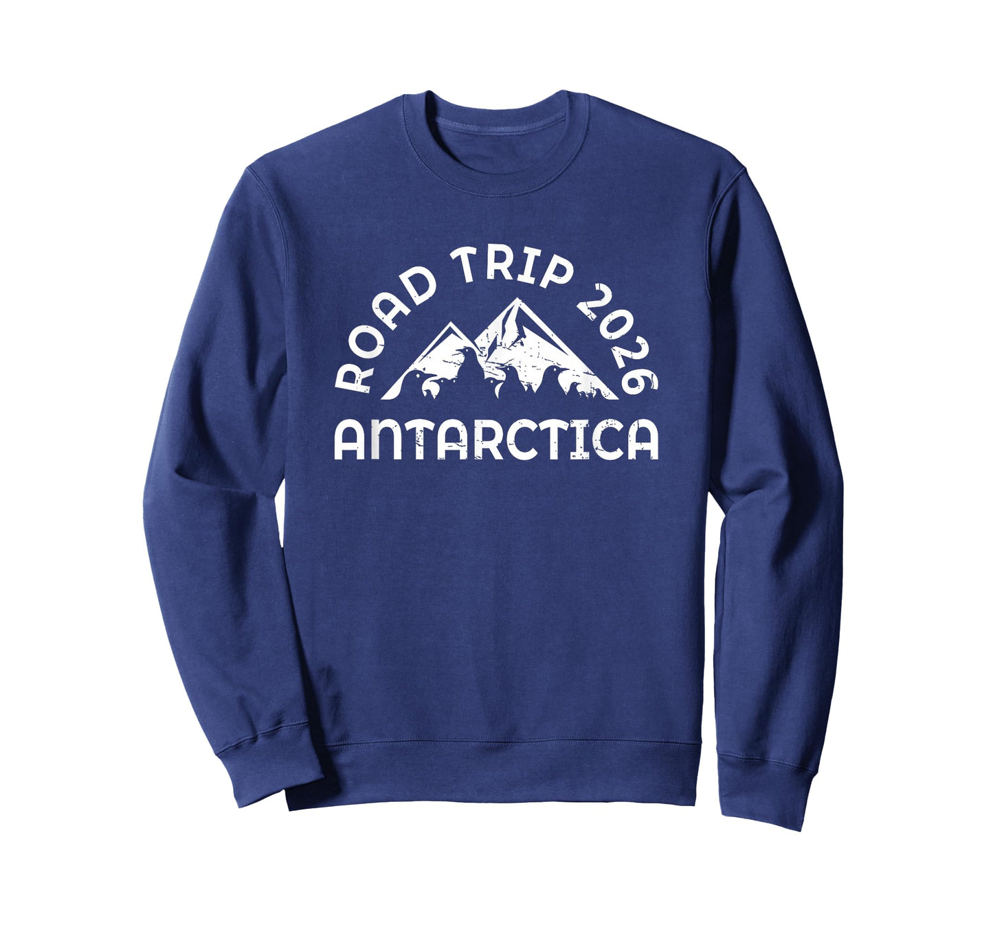 Road Trip 2026 Antarctica - Penguin Mountain Scene T-Shirt
