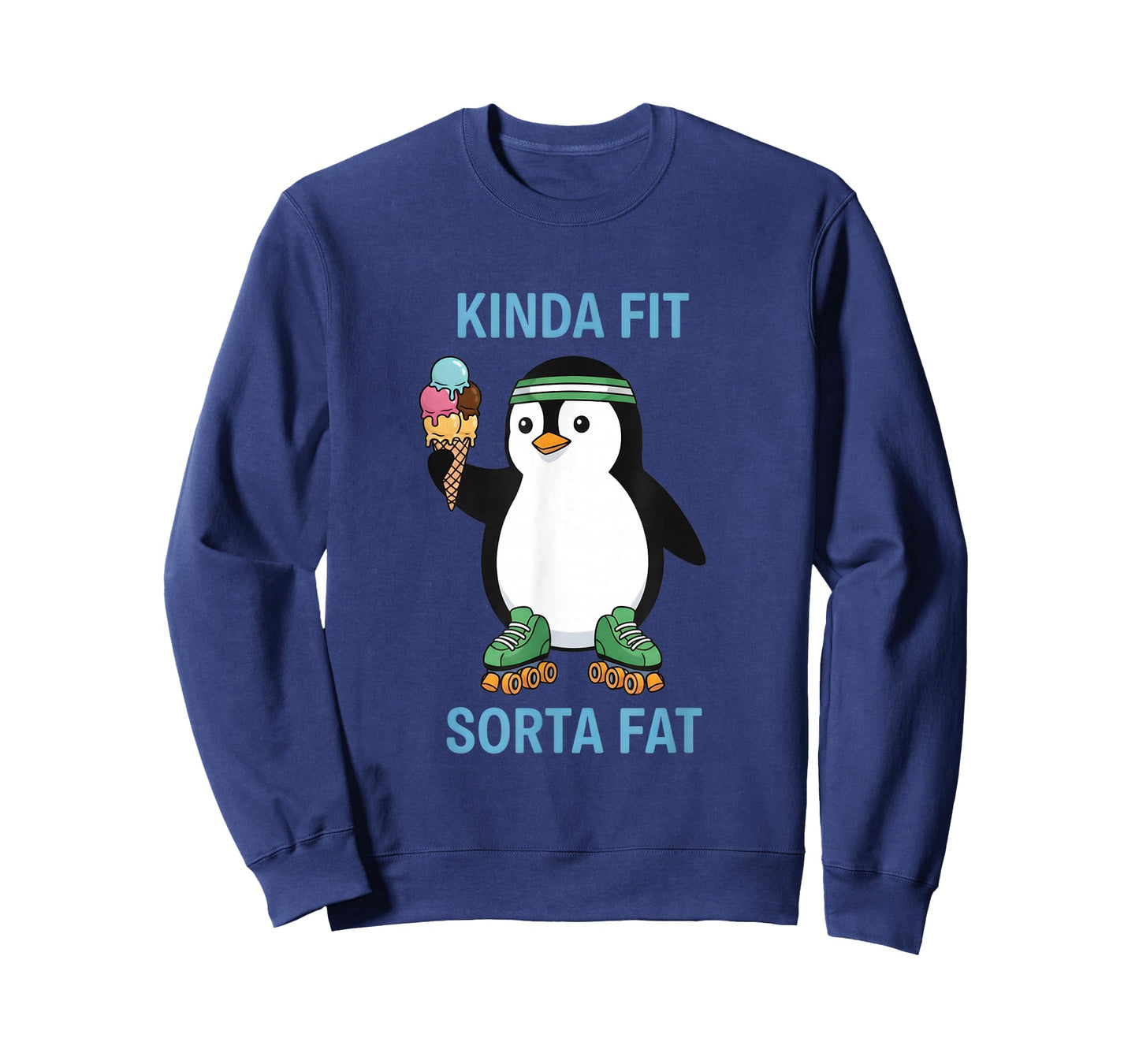 Kinda Fit Sorta Fat Funny Gym Penguin Weightlifting Workout T-Shirt