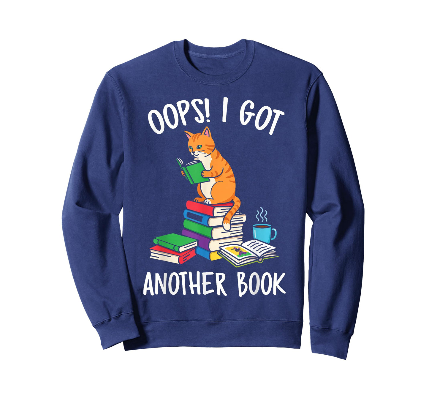 Oops I Got Another Book Funny Cat Reader T-Shirt