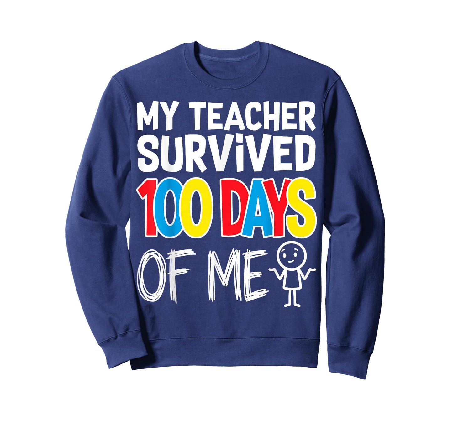 100 Days Colorful Primary Colors 100 Days of School T-Shirt