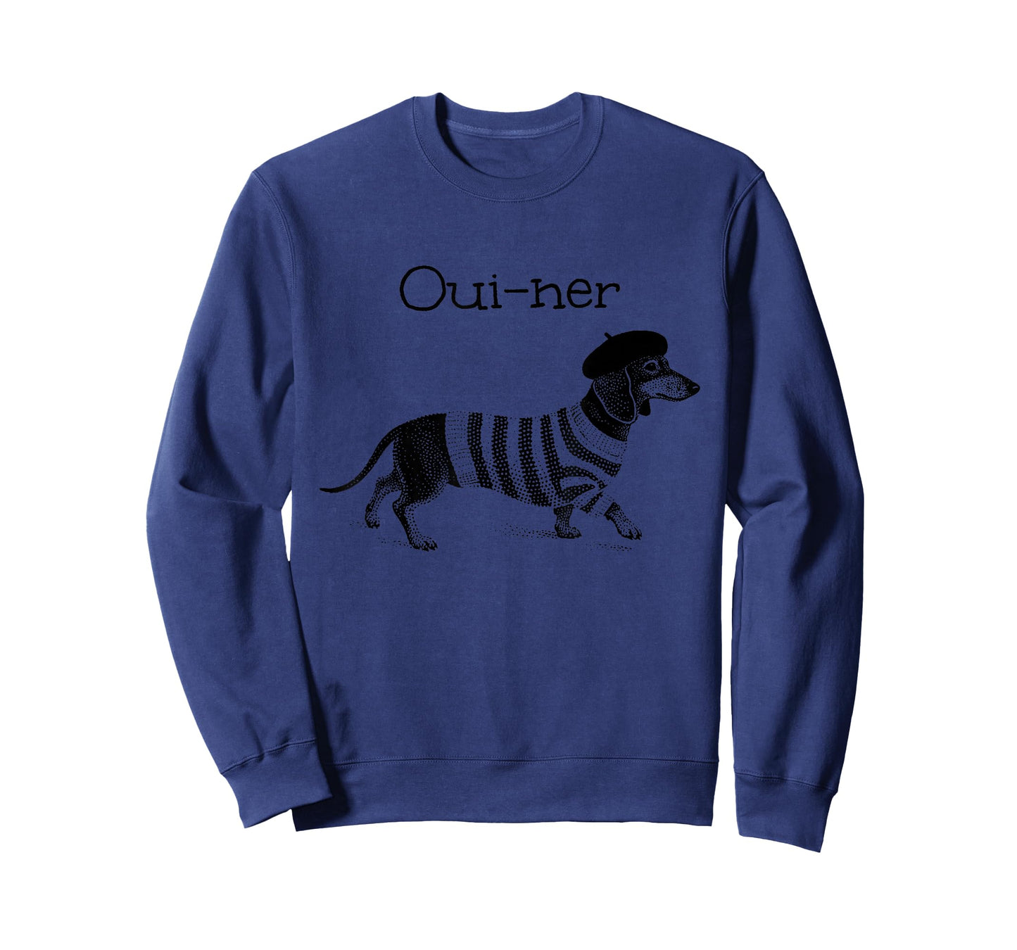 Oui-ner, Funny French Weiner Dog, Dachshund, Teckel, Doxie T-Shirt