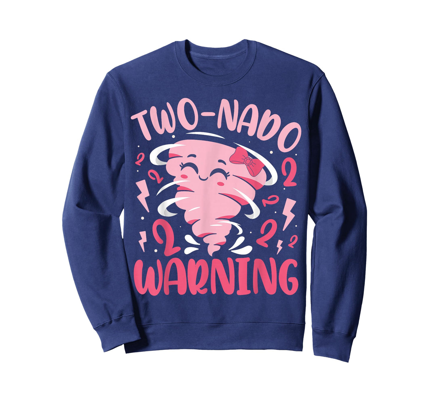 Kids Two-nado Warning 2nd Birthday Pink Tornado Birthday T-Shirt