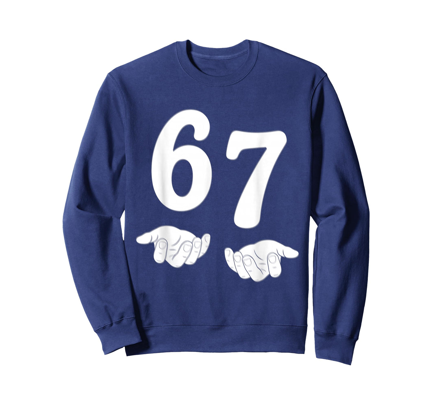 Funny Six Seven 6 7 Meme Gen Alpha Slang 67 Hands Kids T-Shirt
