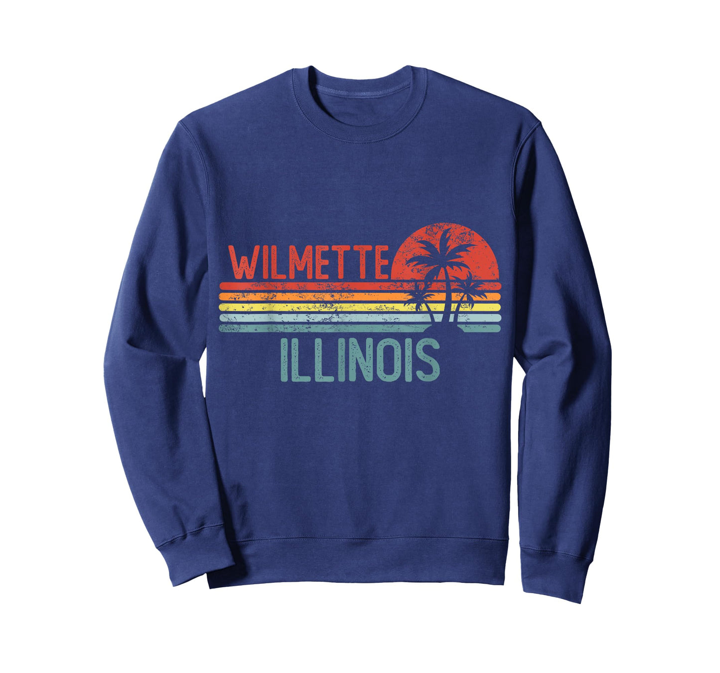 Wilmette Illinois Funny USA City Trip Home Roots T-Shirt