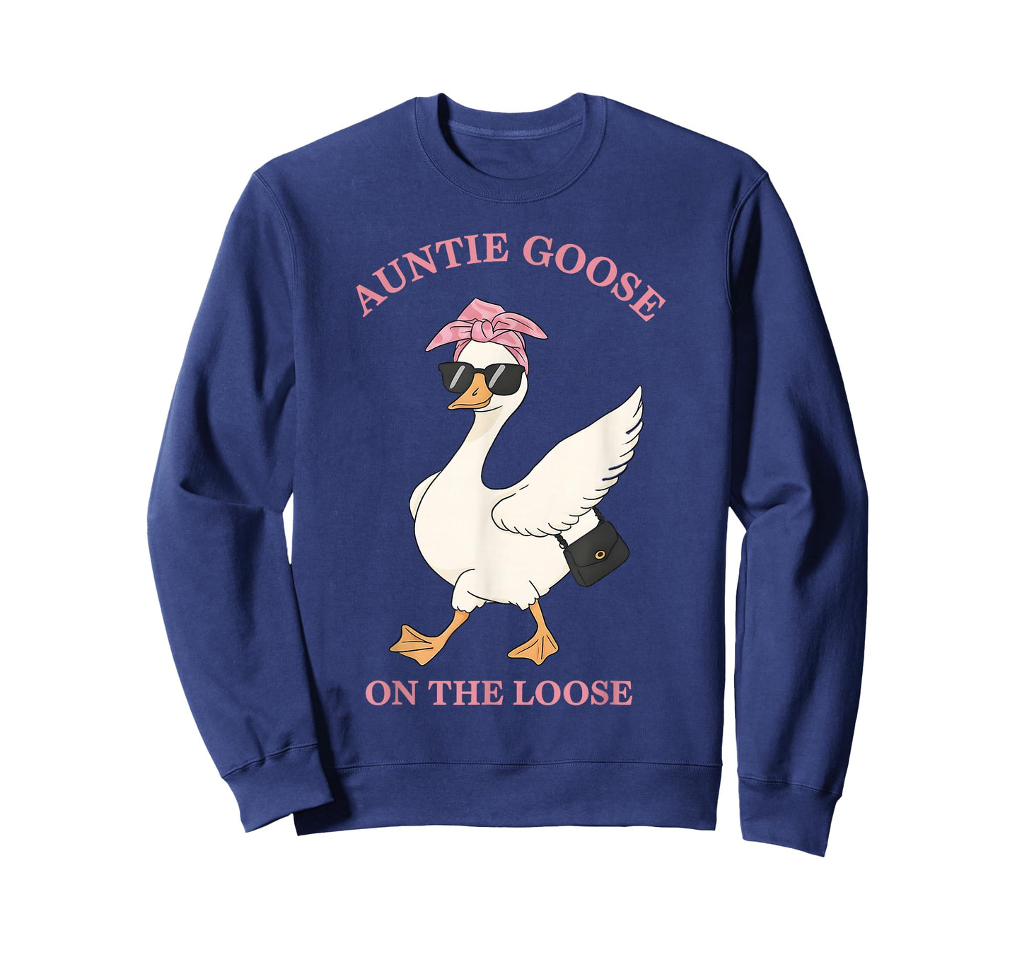 Funny Silly Auntie Goose On The Loose Family Aunt T-Shirt