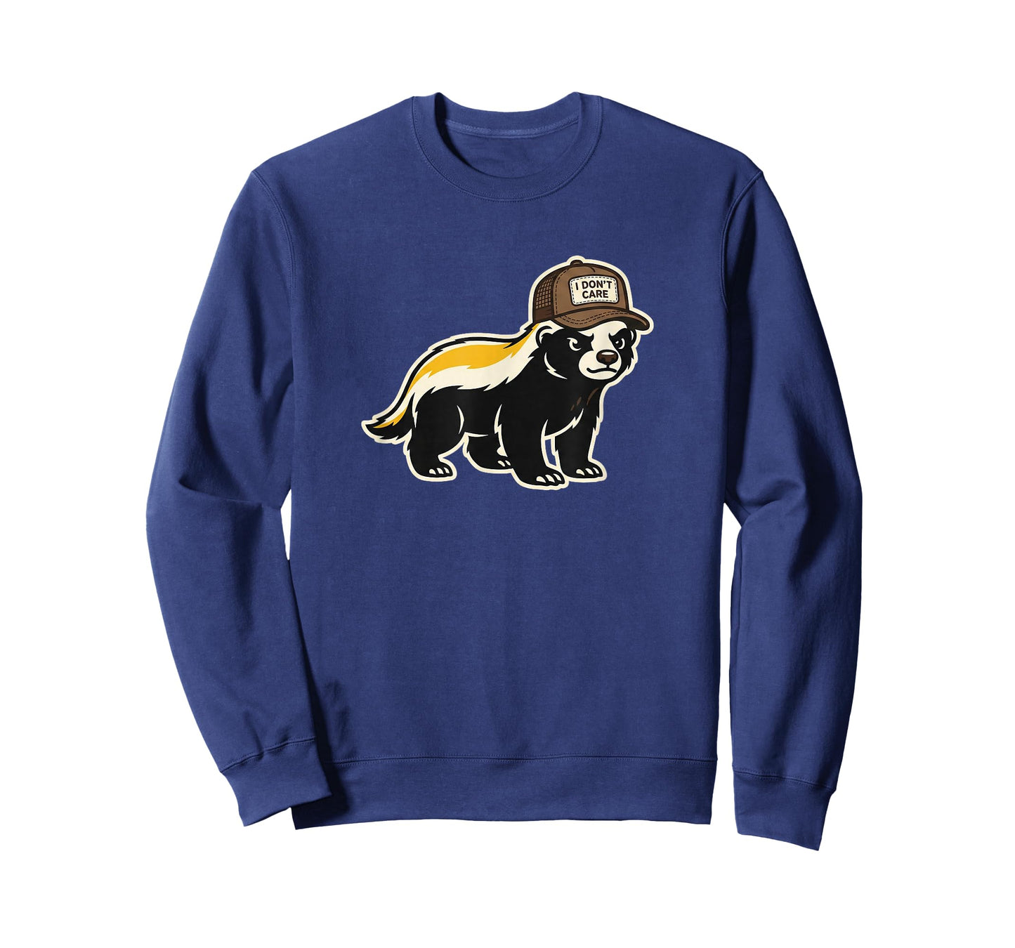 Honey Badger I Don't Care Trucker Funny Animal Art T-Shirt