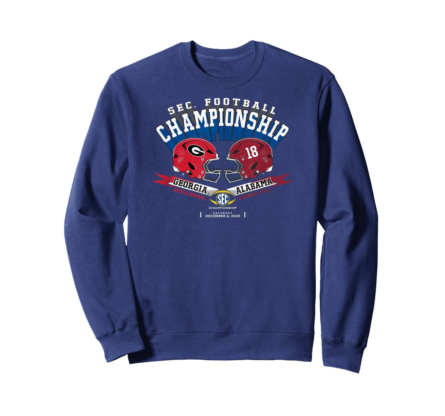 Georgia vs Alabama SEC Championship 2025 Football T-Shirt