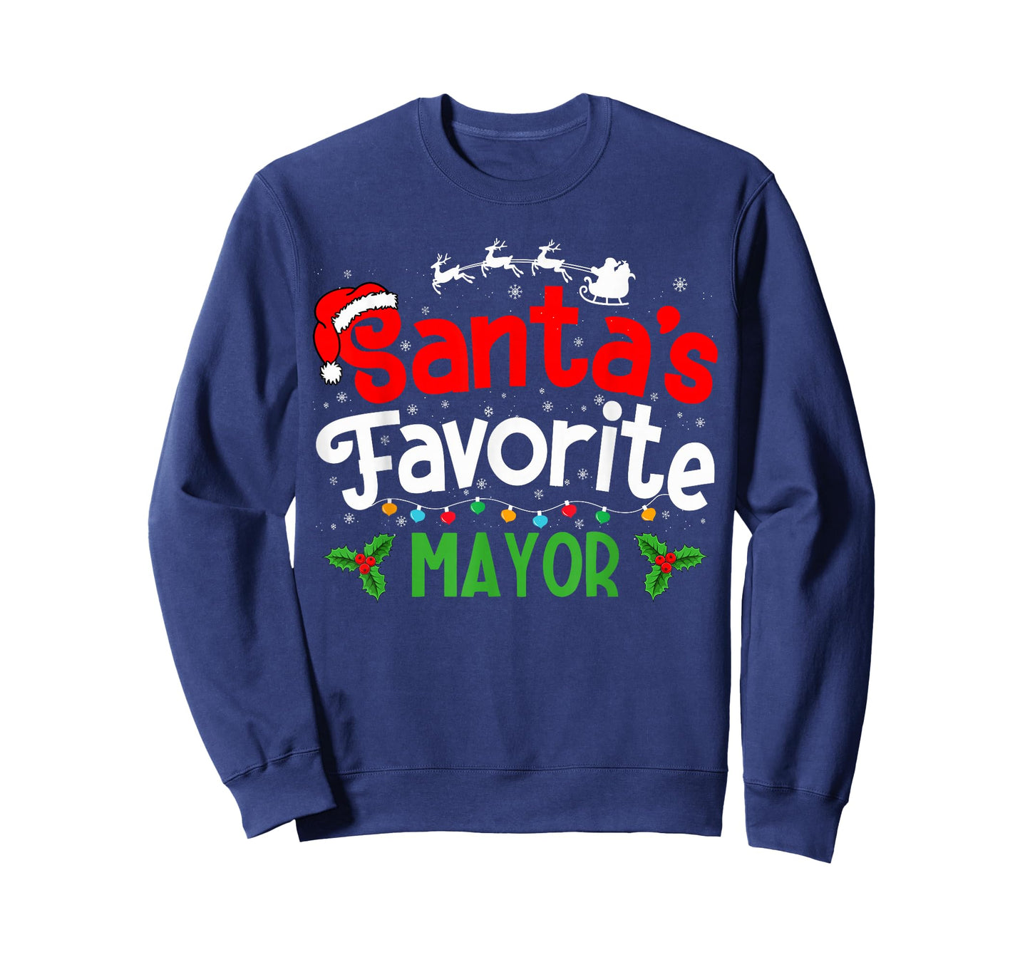 Santa's Favorite Mayor Christmas Party T-Shirt
