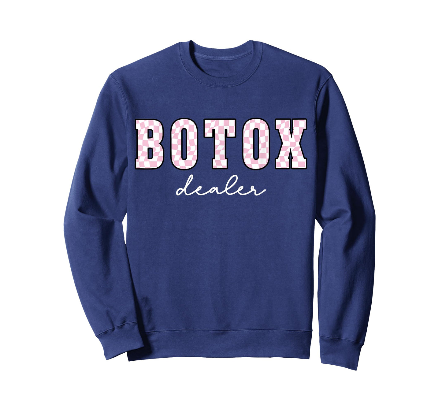 Checkered Botox Dealer Skincare Dealer Filler Injector Nurse T-Shirt