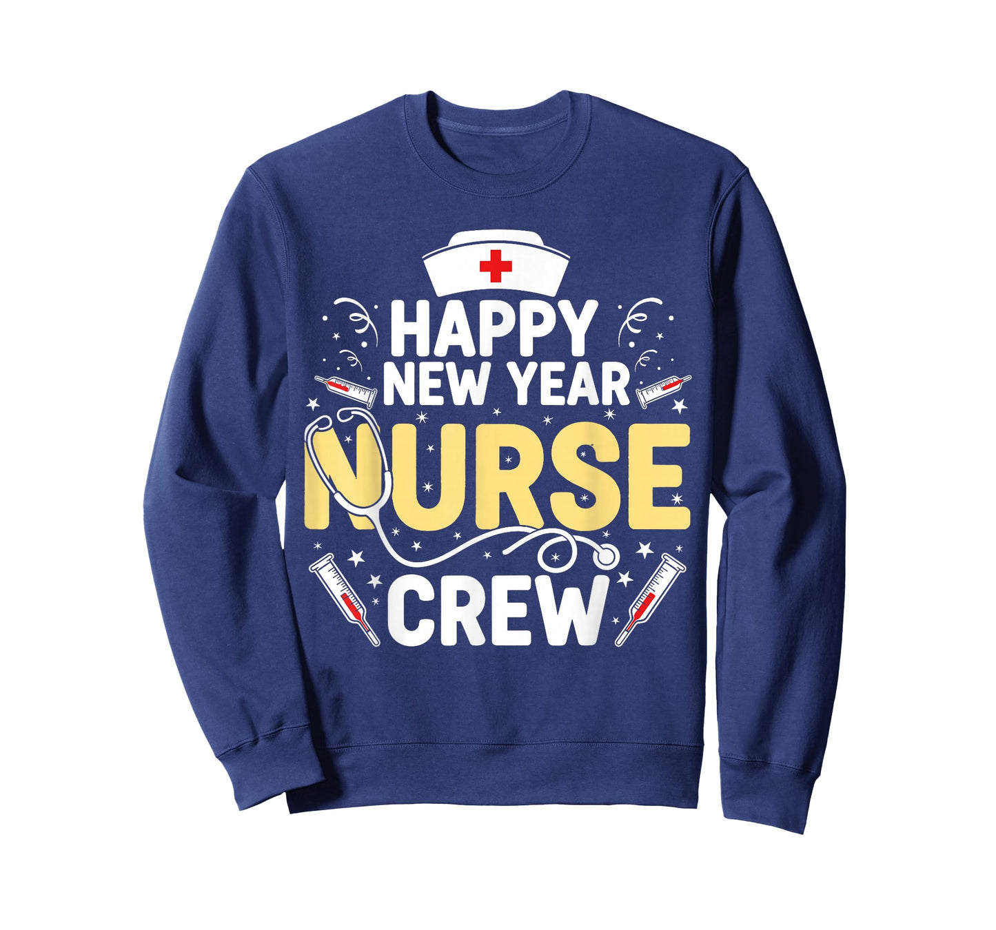 Happy New Year Nurse Shirt, Fireworks Stethoscope NYE 2026 T-Shirt