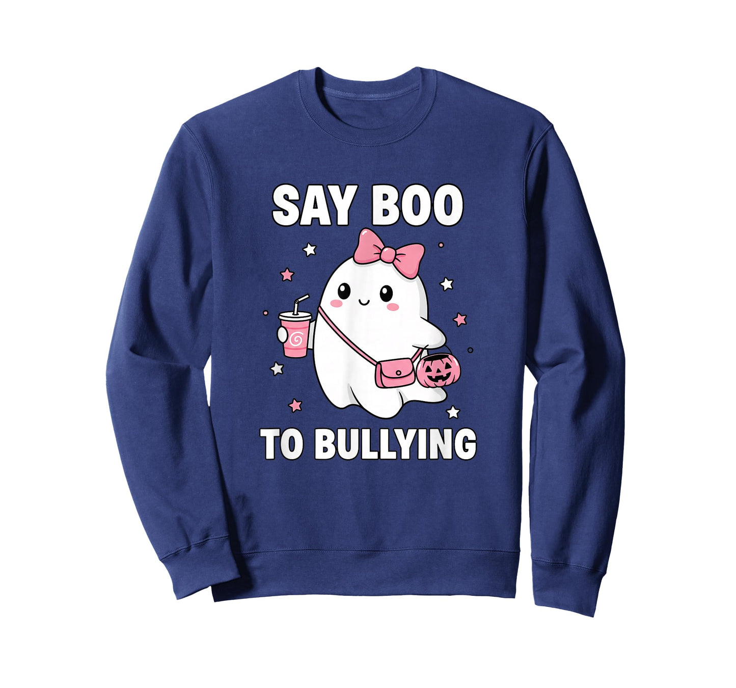 Halloween Say Boo to Bullying Cute Ghost Bullying Unity T-Shirt