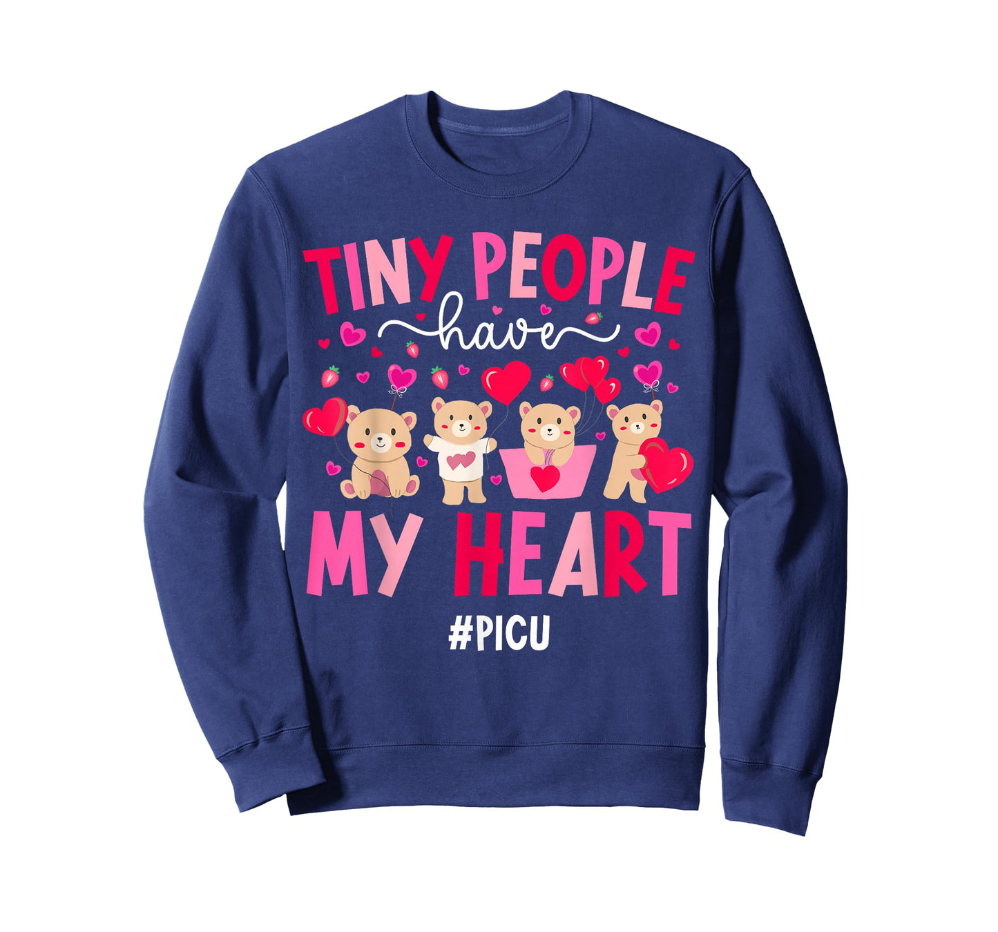 Valentine PICU Nurse Valentines Day Pediatric ICU Nurse T-Shirt