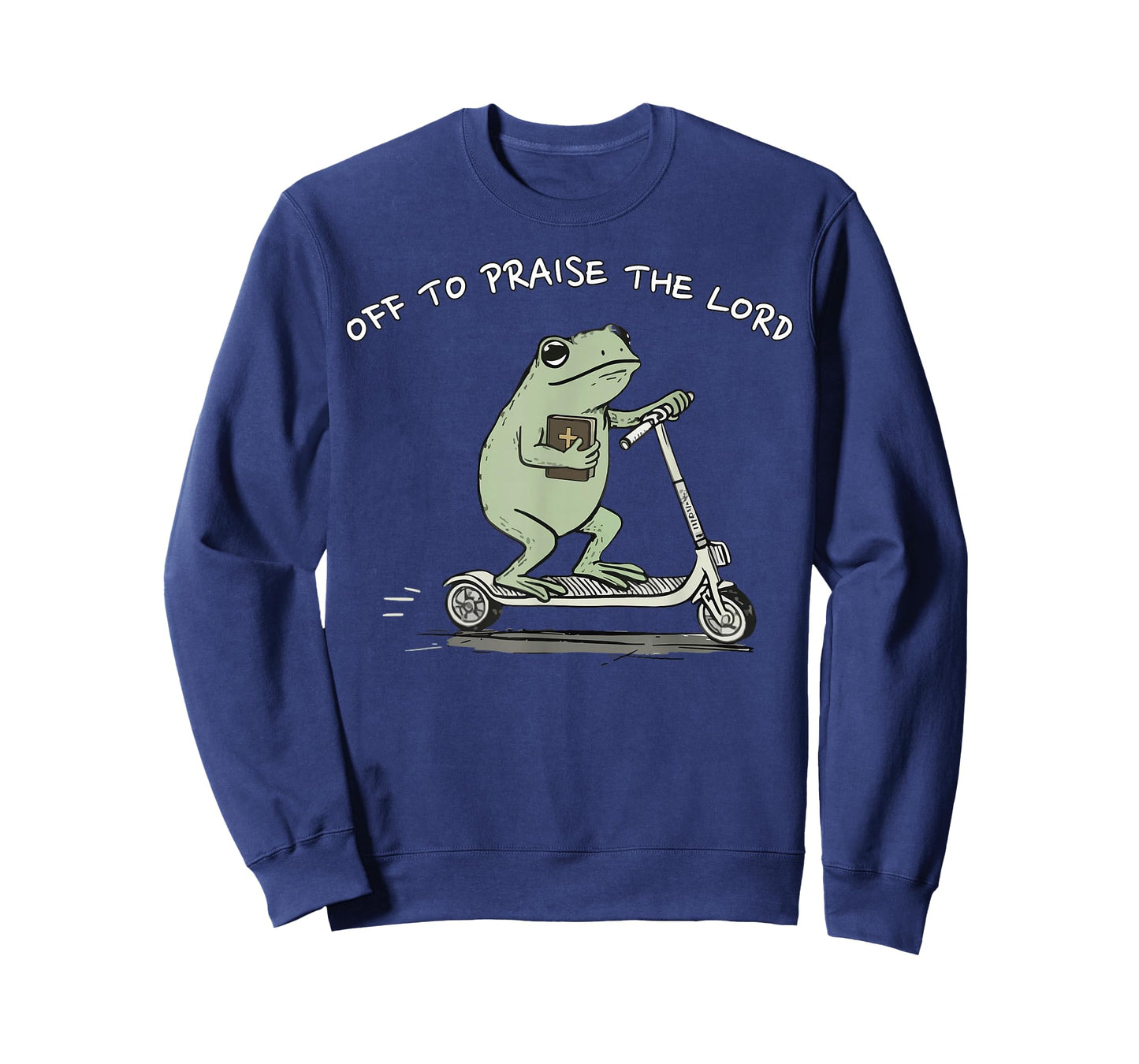 Off to Praise The Lord Funny Christian Meme Frog Humor T-Shirt