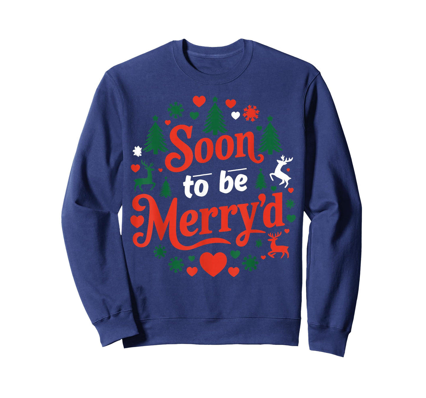 Soon to Be Merry'd Christmas Engaged Matching Couple T-Shirt