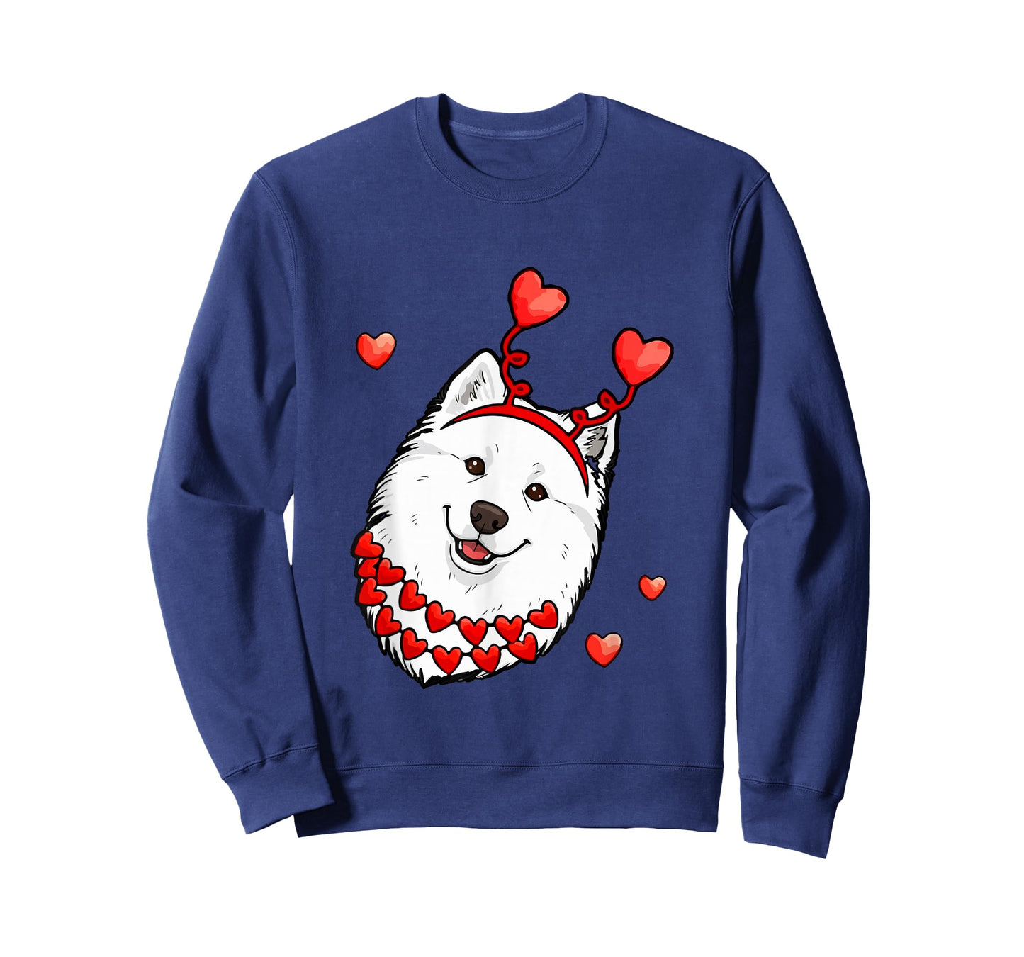 Samoyed Face Valentine's Day Matching Owner Family Kids T-Shirt