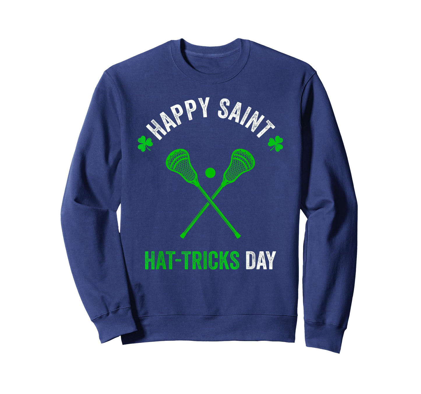 Lacrosse St Patricks Day Boys Men Shamrock Lacrosse T-Shirt