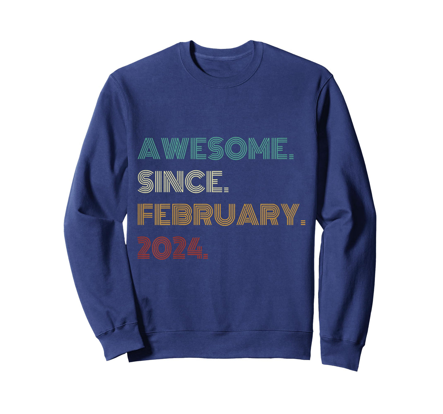 Kids 2 Years Old Awesome Since February 2024 2nd Birthday T-Shirt