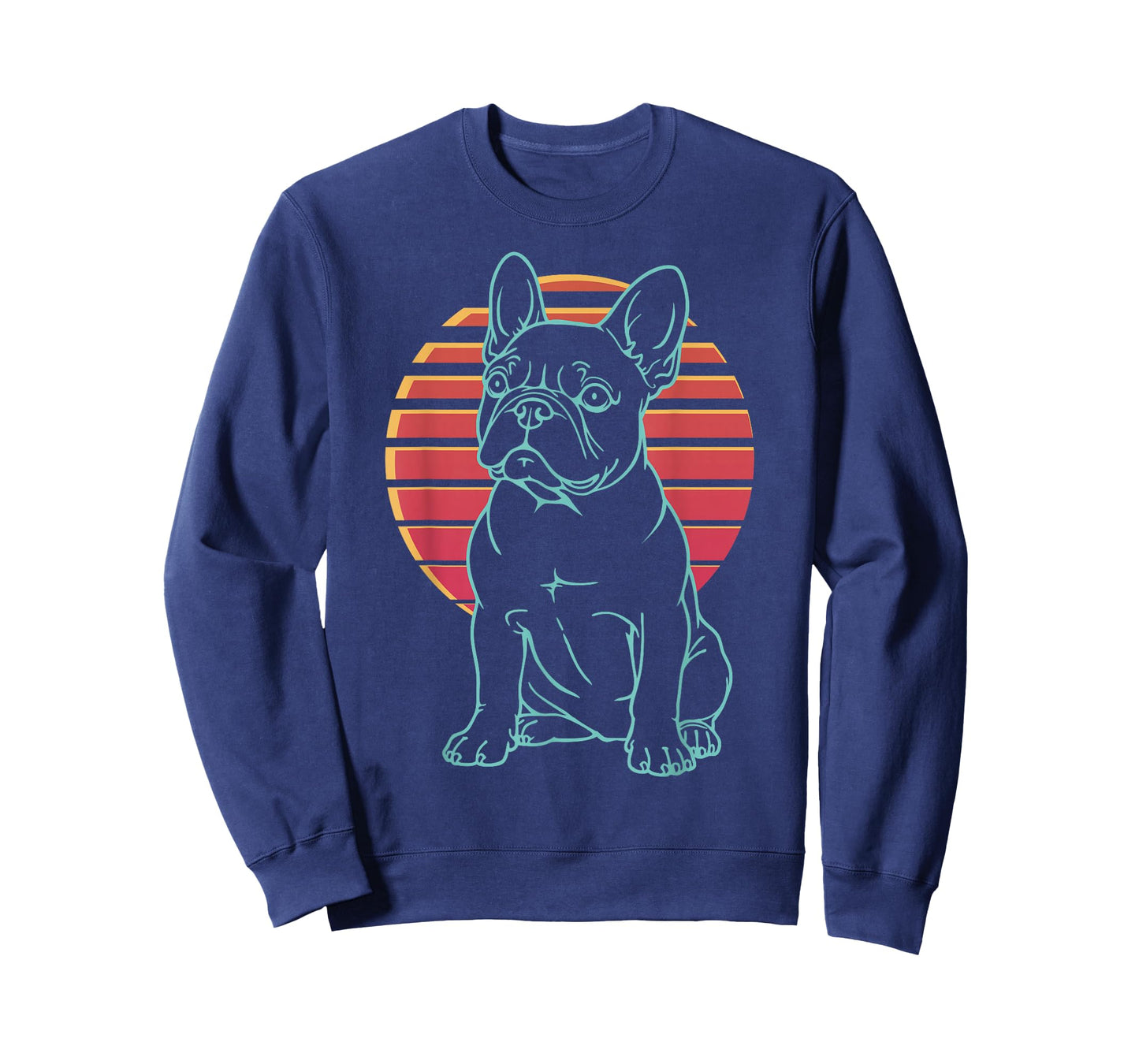 French Bulldog Lover Frenchie Dog Retro Synthwave 80s T-Shirt