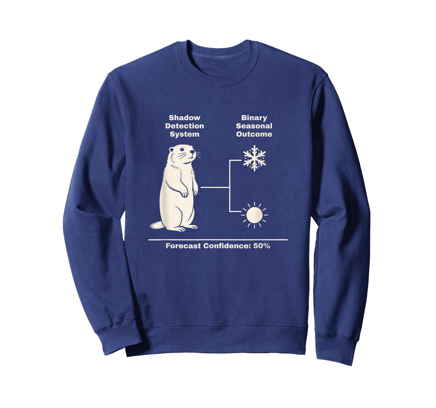 Funny Groundhog Day Weather Binary Weather Humor Forecast T-Shirt