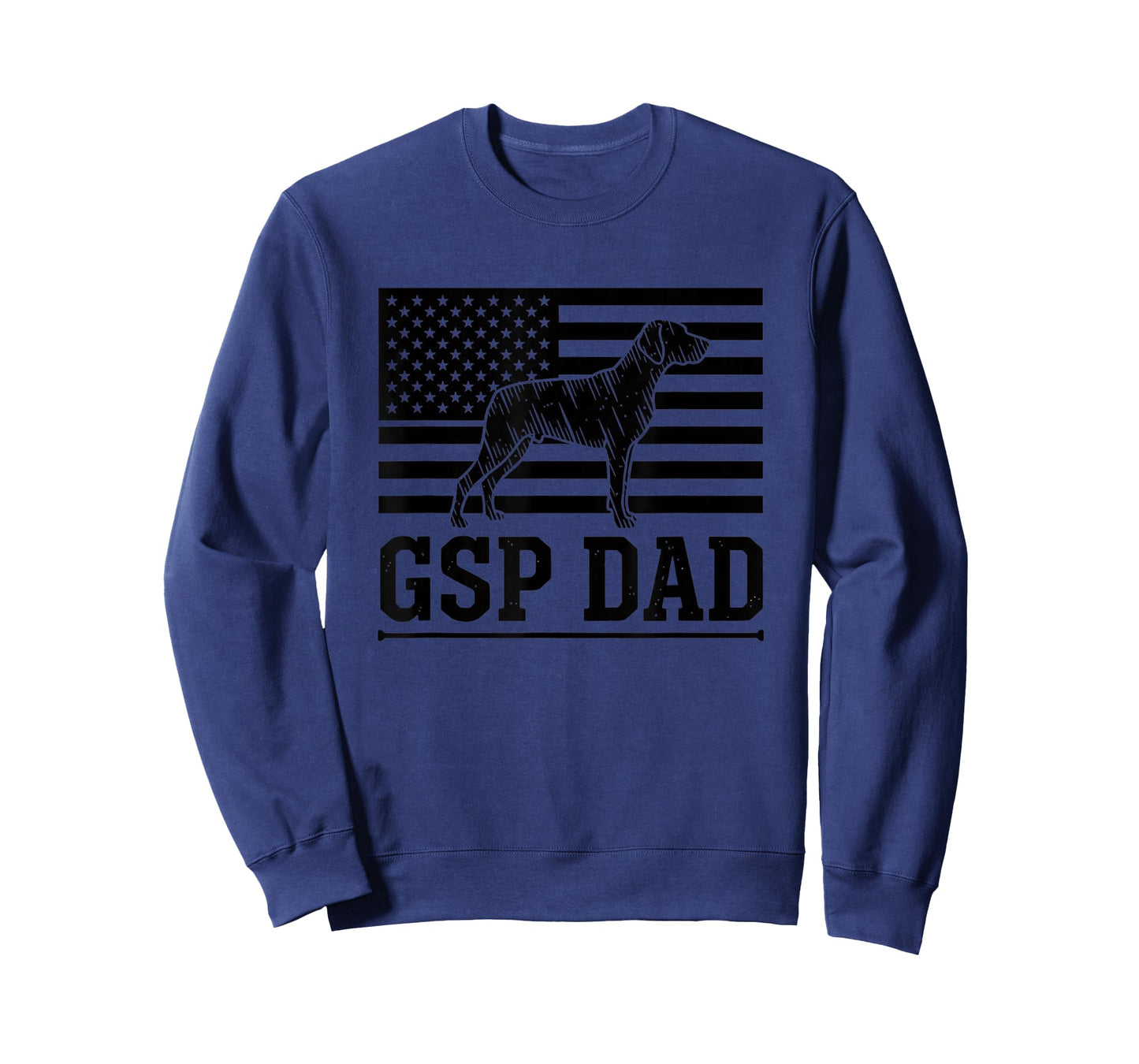 USA GSP Dad American Flag German Shorthaired Pointer Dog Dad T-Shirt