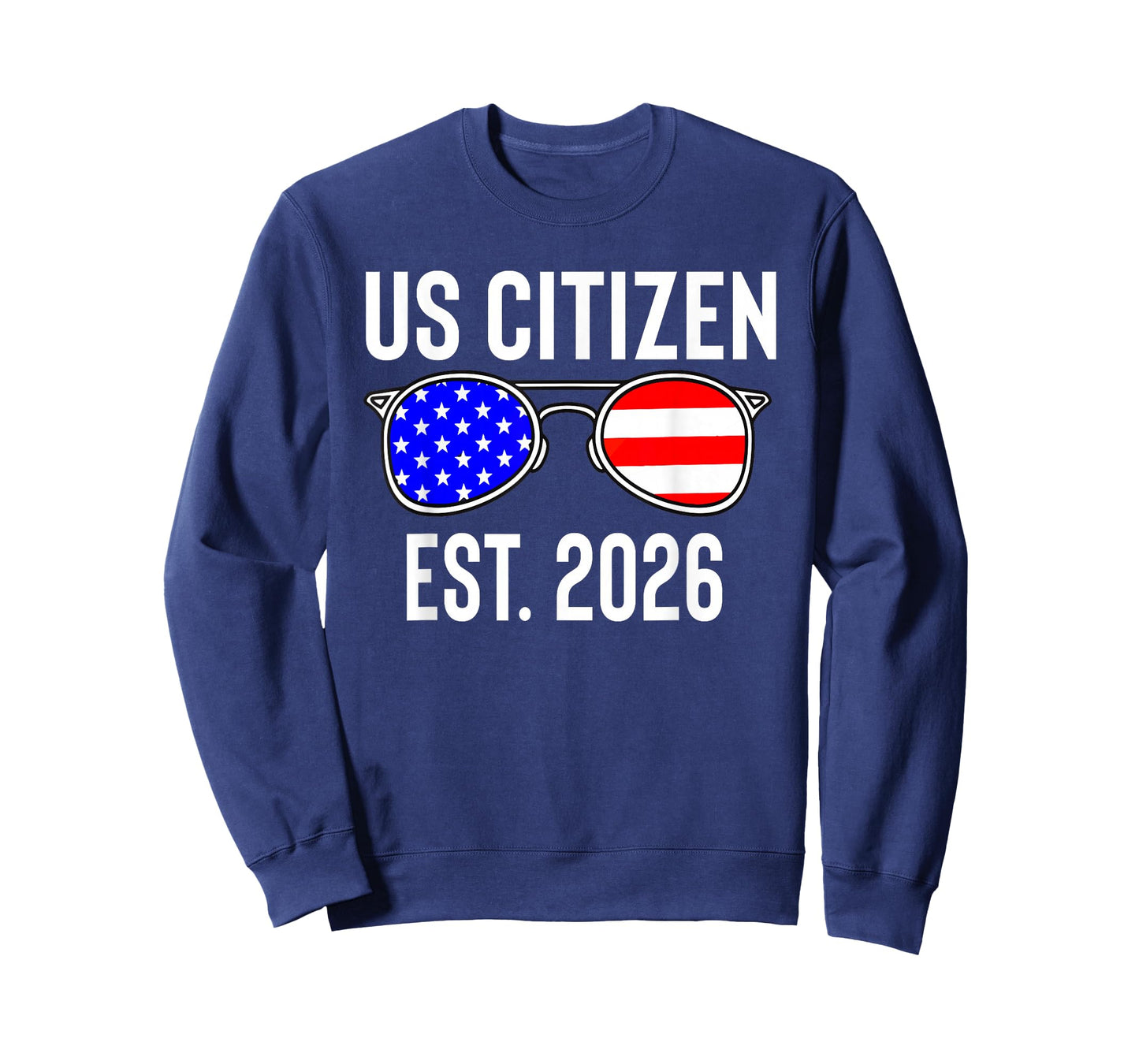 New US Citizen Est 2026 American Immigrant Citizenship Flag T-Shirt