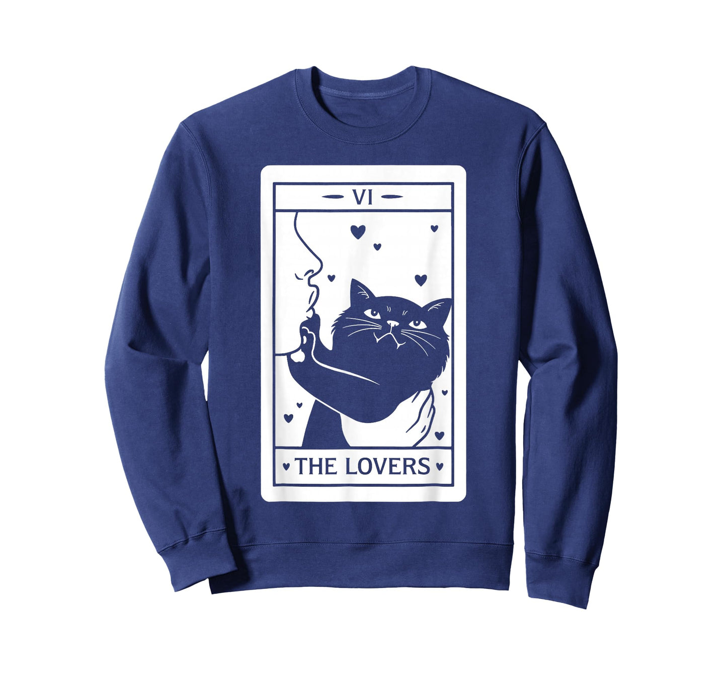 The Lovers Cat Humor Tarot Card Black Cats Lover T-Shirt