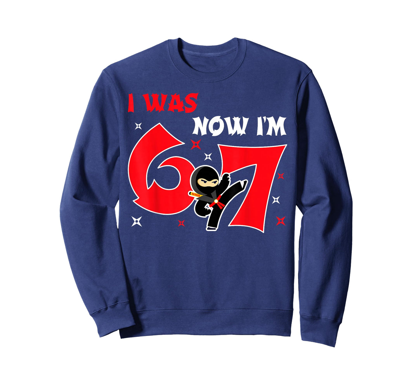 I was 6 Now I'm 7 7th Birthday Boy Kids Ninja Birthday Party T-Shirt
