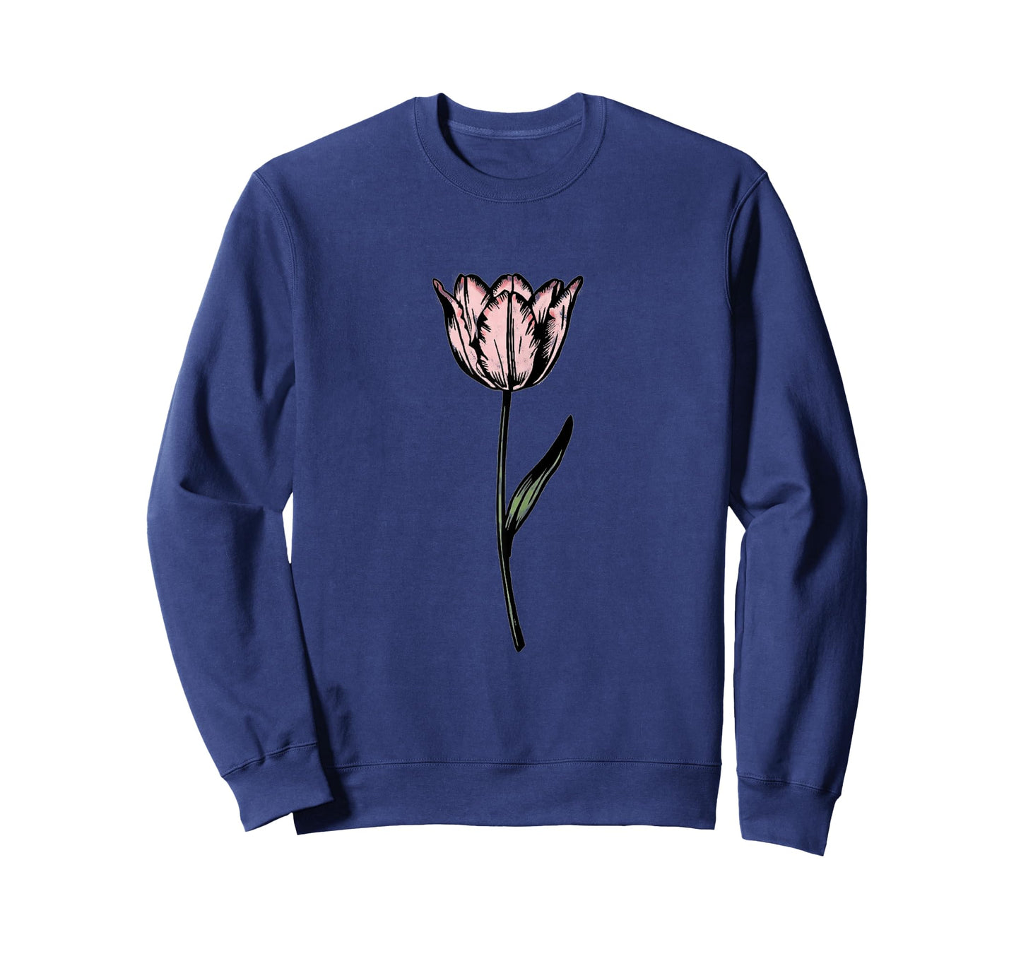 Tulip Flower Nature Garden Simple Minimalist Graphic T-Shirt