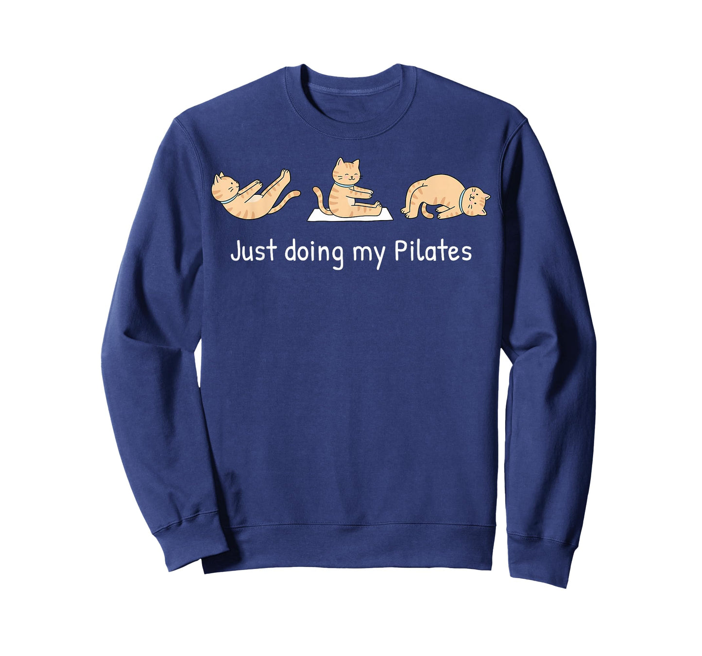 Just Doing My Pilates Cute Cat Funny Workout T-Shirt