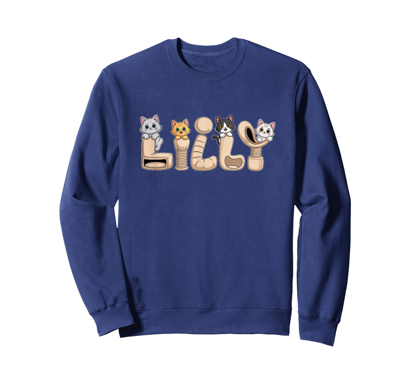 Lilly Cat Trees - Personalized Cute Name Word Art T-Shirt