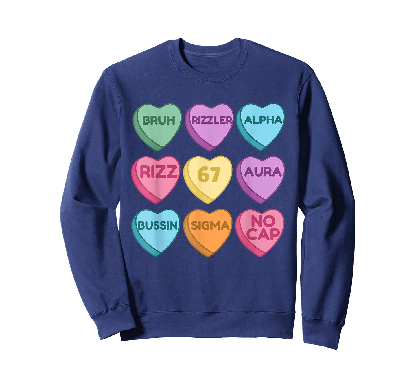 Kids Funny Valentine's - Funny 67 Valentine's Rizz, No Cap T-Shirt