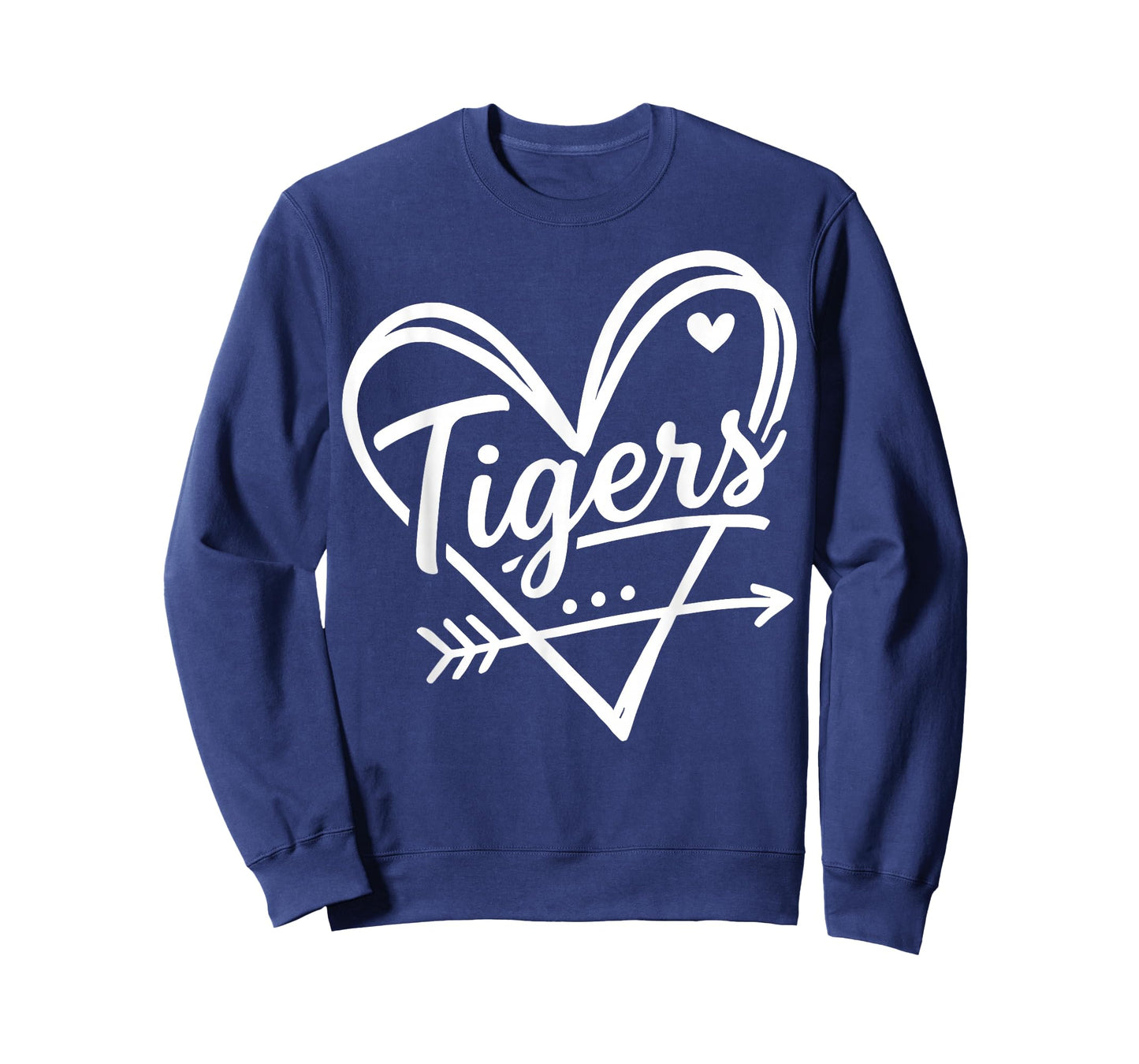Retro Tigers Heart Cute Name Graphic Gift for Men Women Kids T-Shirt