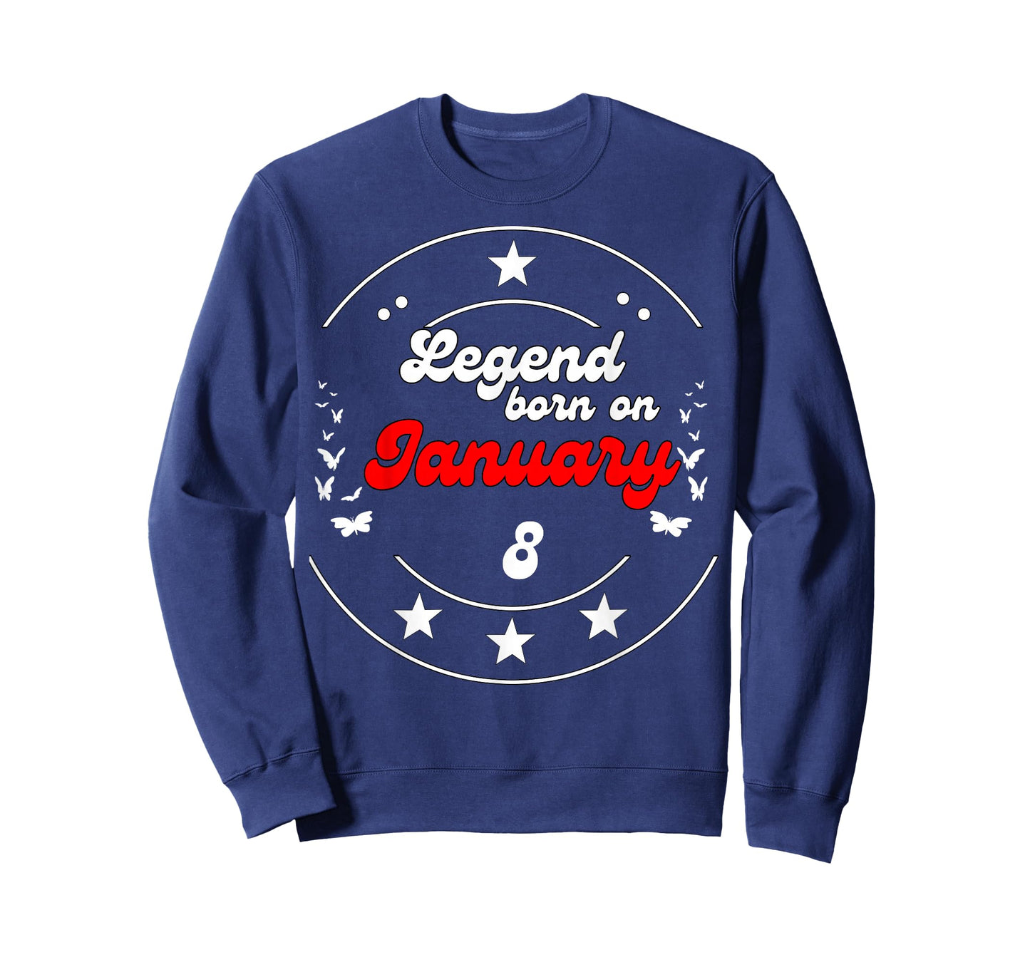 January 8 Birthday Legend Man Boy Since January 8th T-Shirt