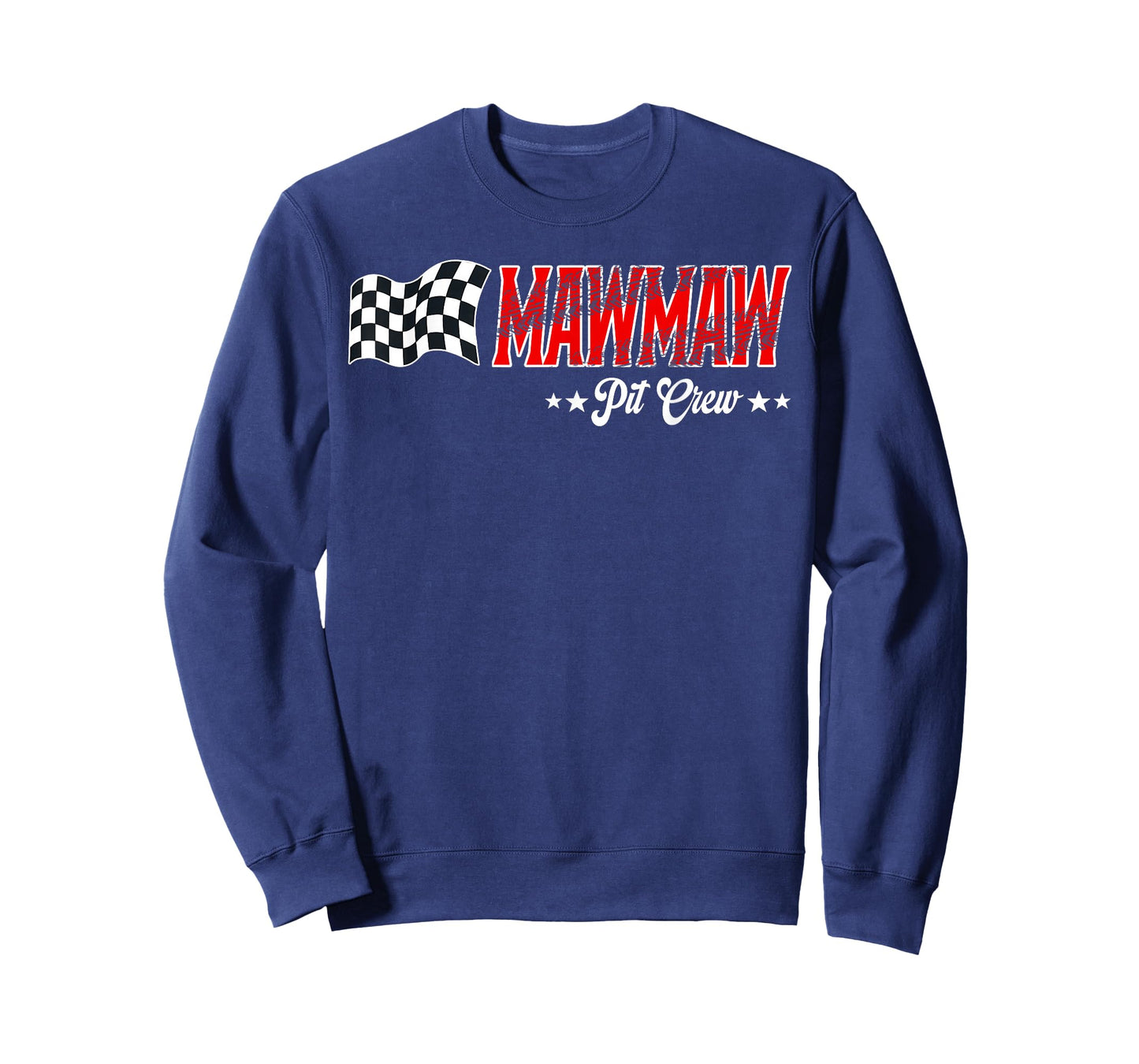 Mawmaw Pit Crew Race Car Birthday Family Matching T-Shirt