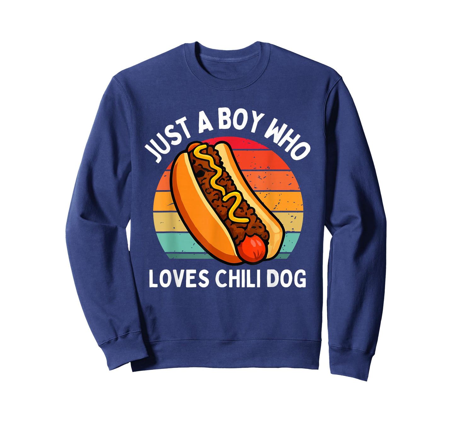 Just A Boy Who Loves Chili Dogs Funny Cheese Kids Toddler T-Shirt