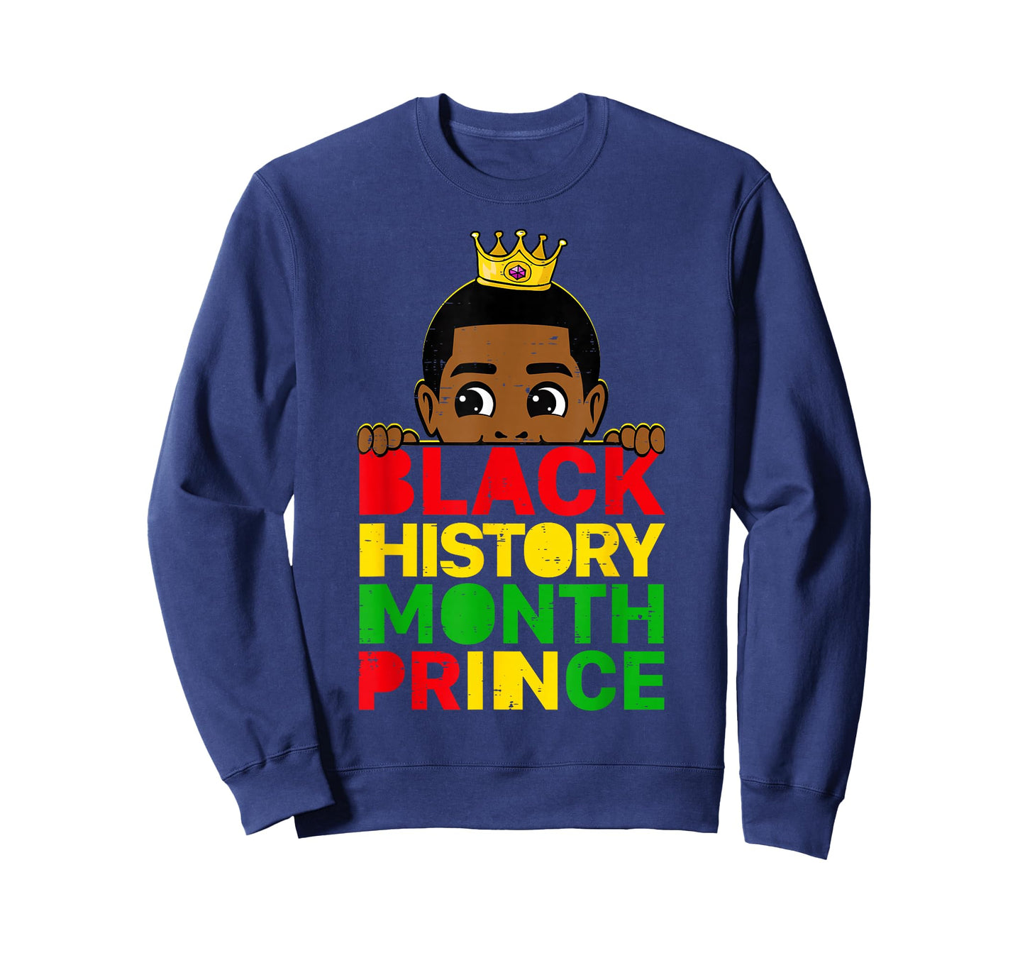 Black History Month Prince African Melanin Boy Toddler Sons T-Shirt