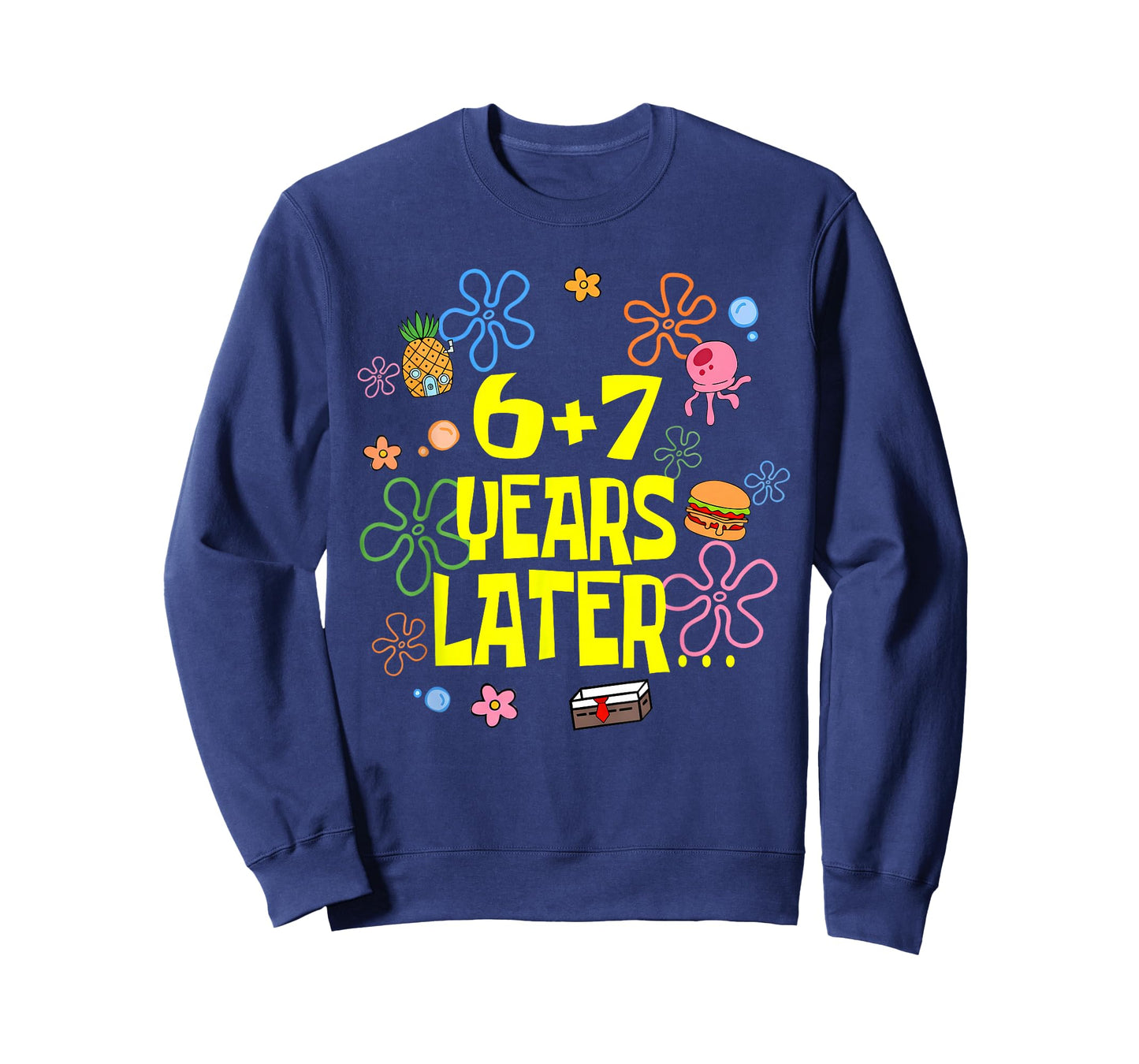 Kids 13th Birthday 6+7 Years Later Funny Six Seven 6 7 Meme T-Shirt